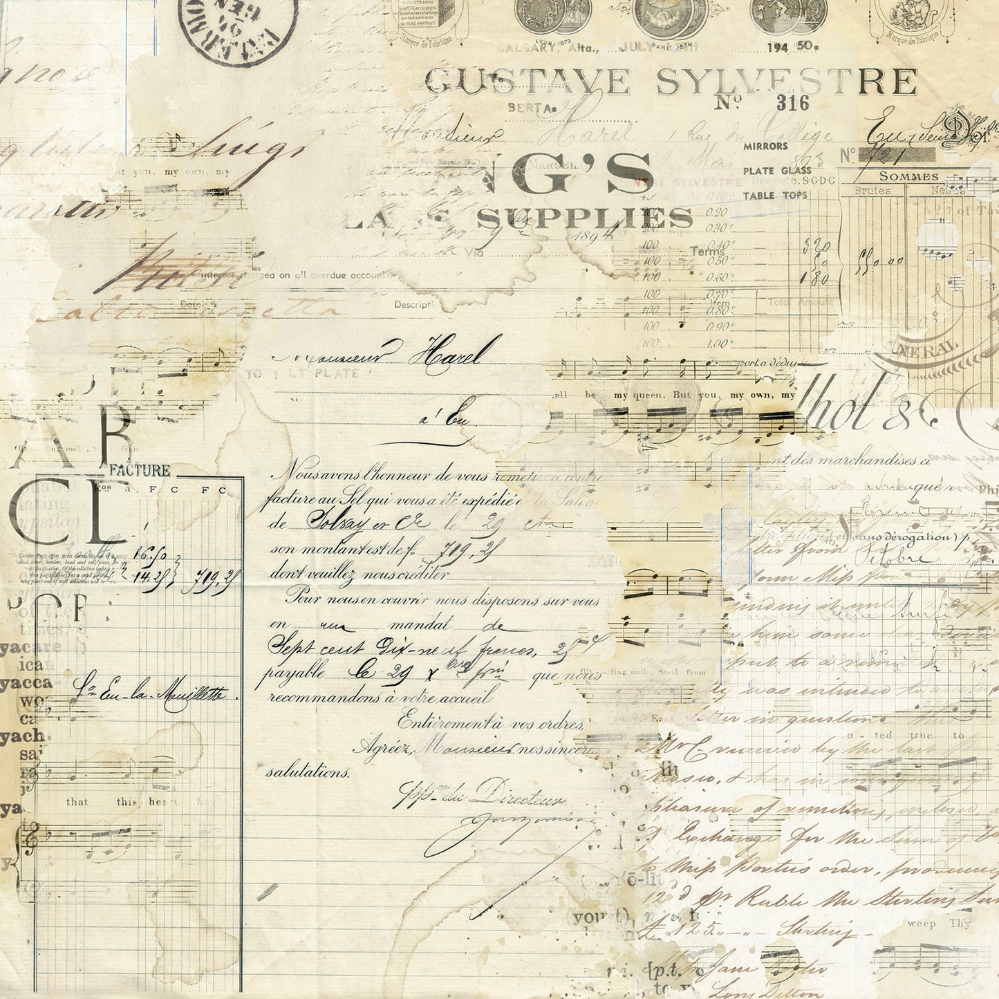49 And Market - Faded Memory Lane Collection - 12 x 12 Collection Pack - Solids