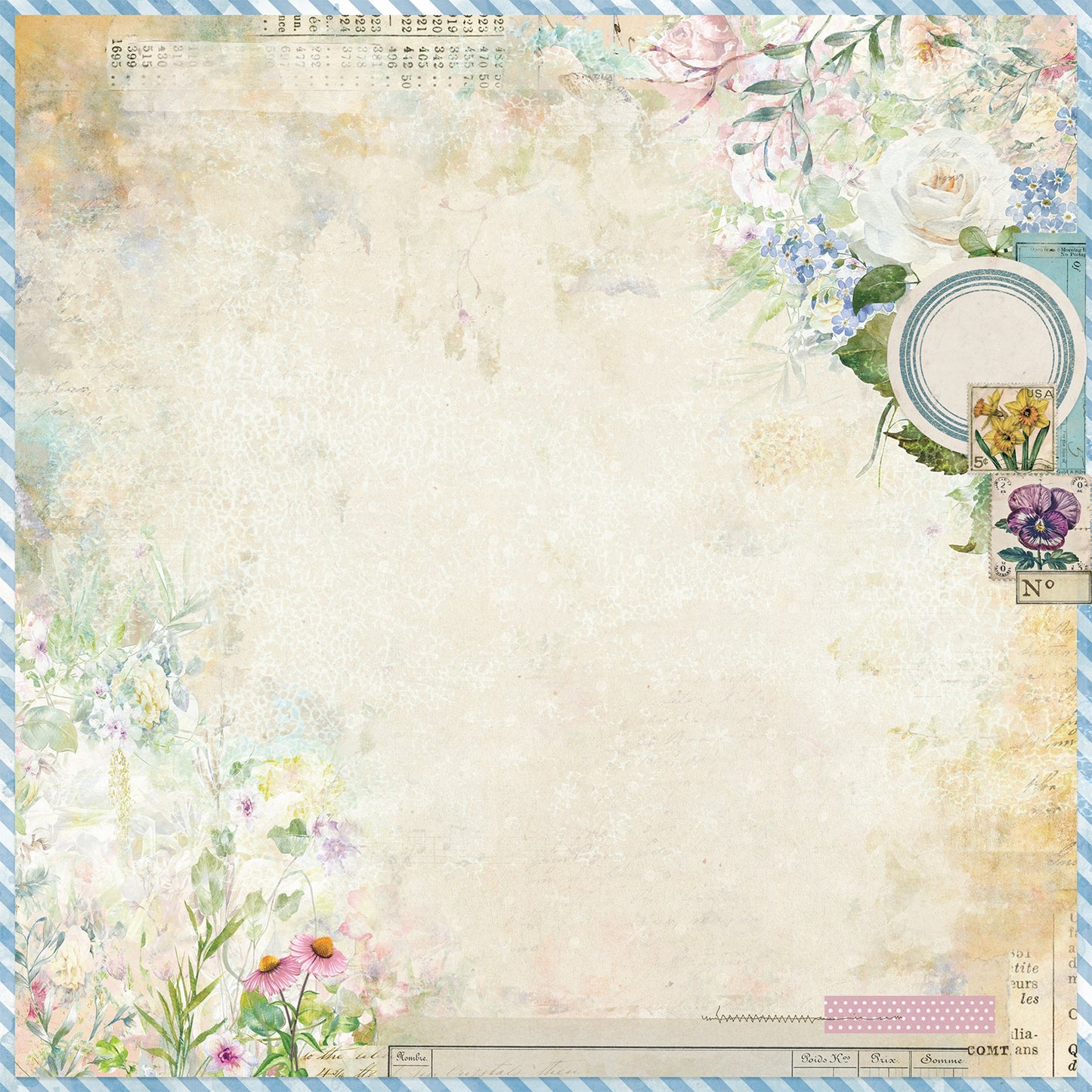 49 And Market - From The Garden Collection - 12 x 12 Double Sided Paper - Untamed
