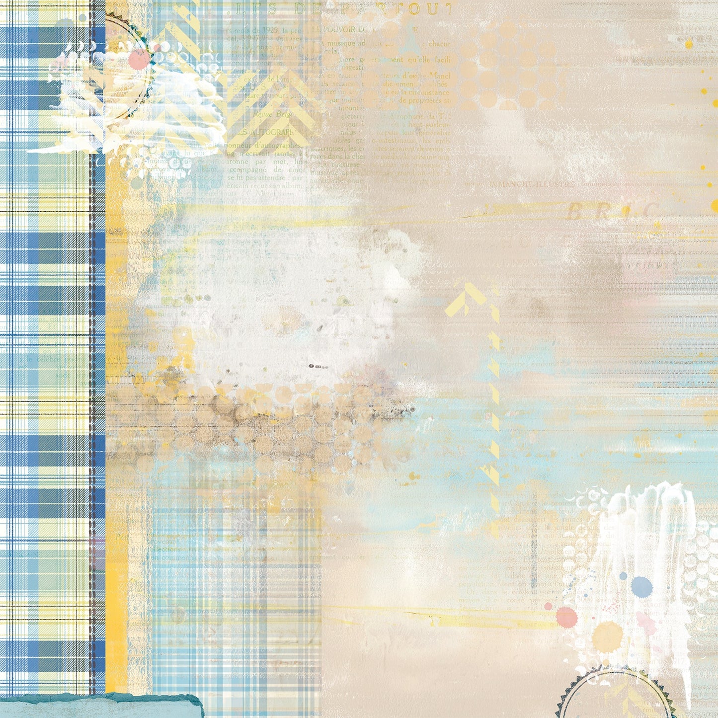 49 and Market - Glimmer And Glee Collection - 12 x 12 Double-Sided Paper - Jubilee