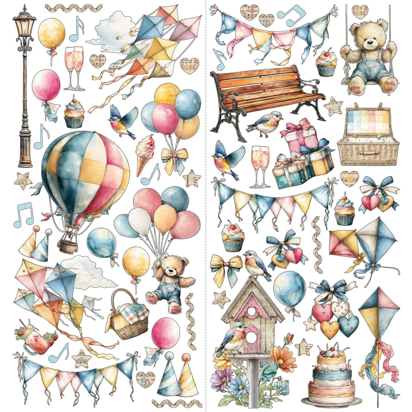 49 and Market - Glimmer And Glee Collection - Laser Cuts - Elements