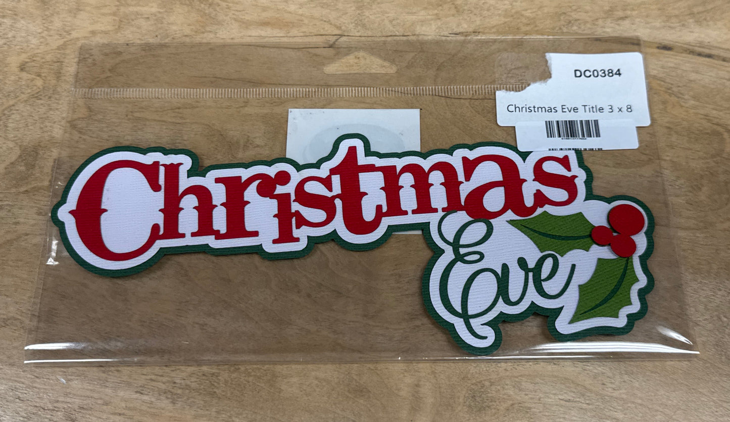 Christmas Eve Die Cut Title