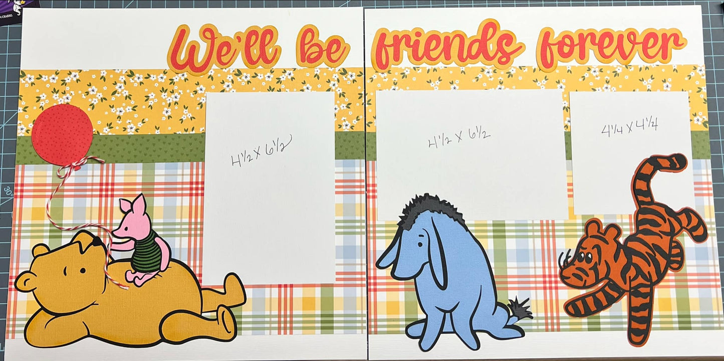 Winnie The Pooh by Echo Park 2-page Layout Kit - designed by Darby Bowler