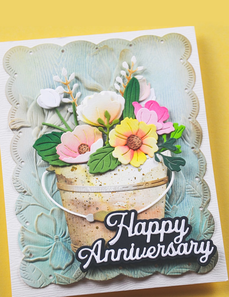 Memory Box Inc - Everyday Sentiments Collection Craft Die- Happy Anniversary
