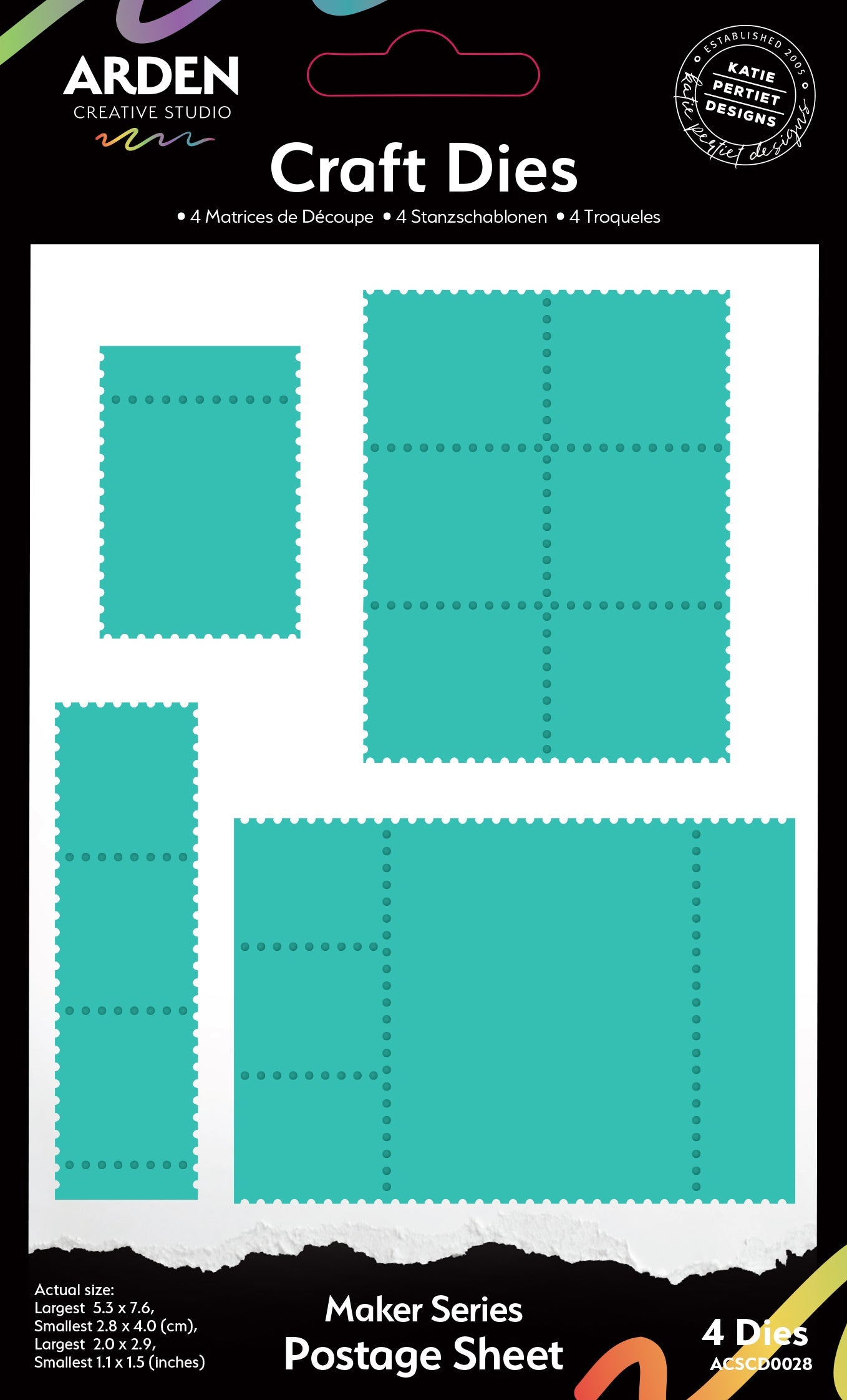 Arden Creative Studio - Maker Series - Craft Die Set -Postage Sheet