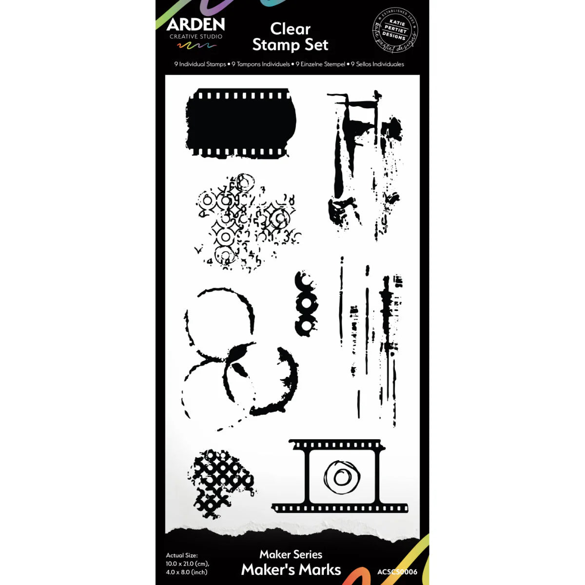 Arden Creative Studio - Katie Pertiet Vintage Maker Series Clear Stamp - Maker's Marks