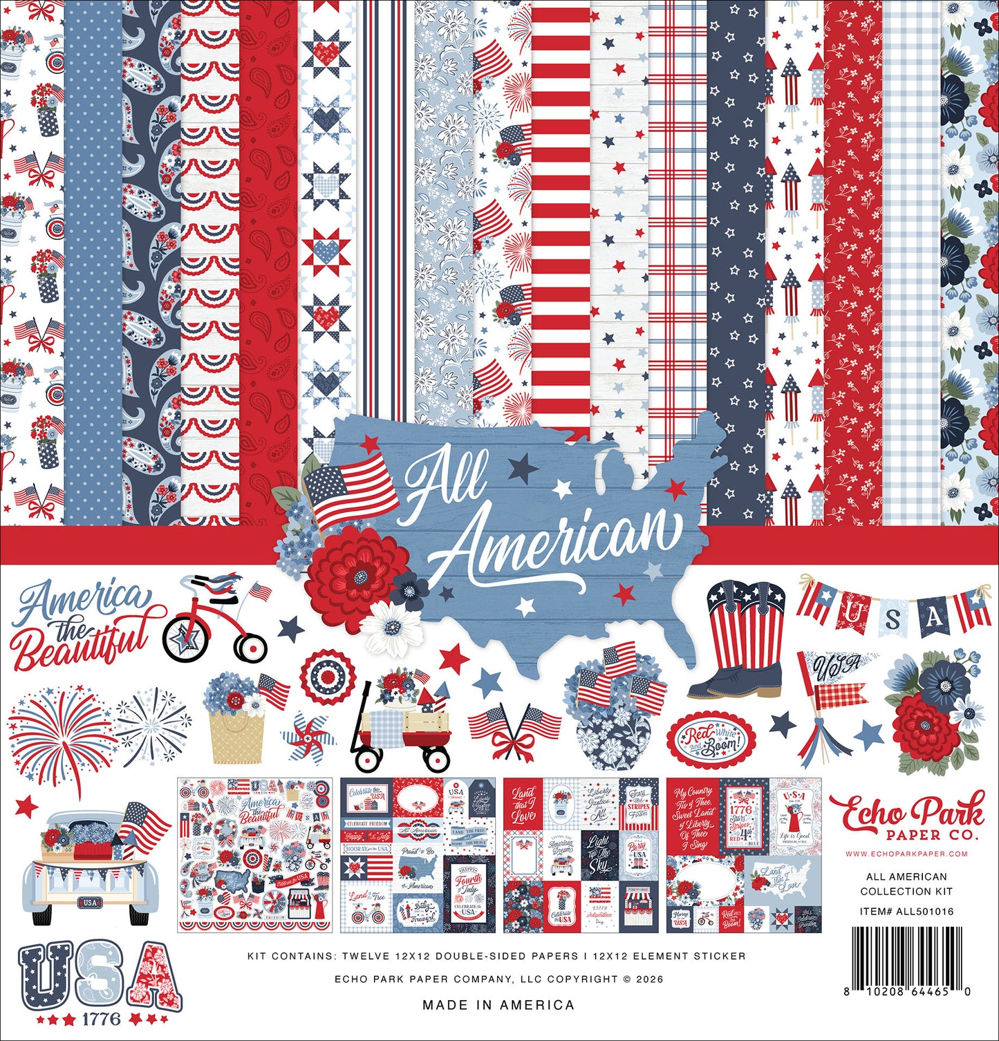 Echo Park - All American Collection - 12 x 12 Collection Kit