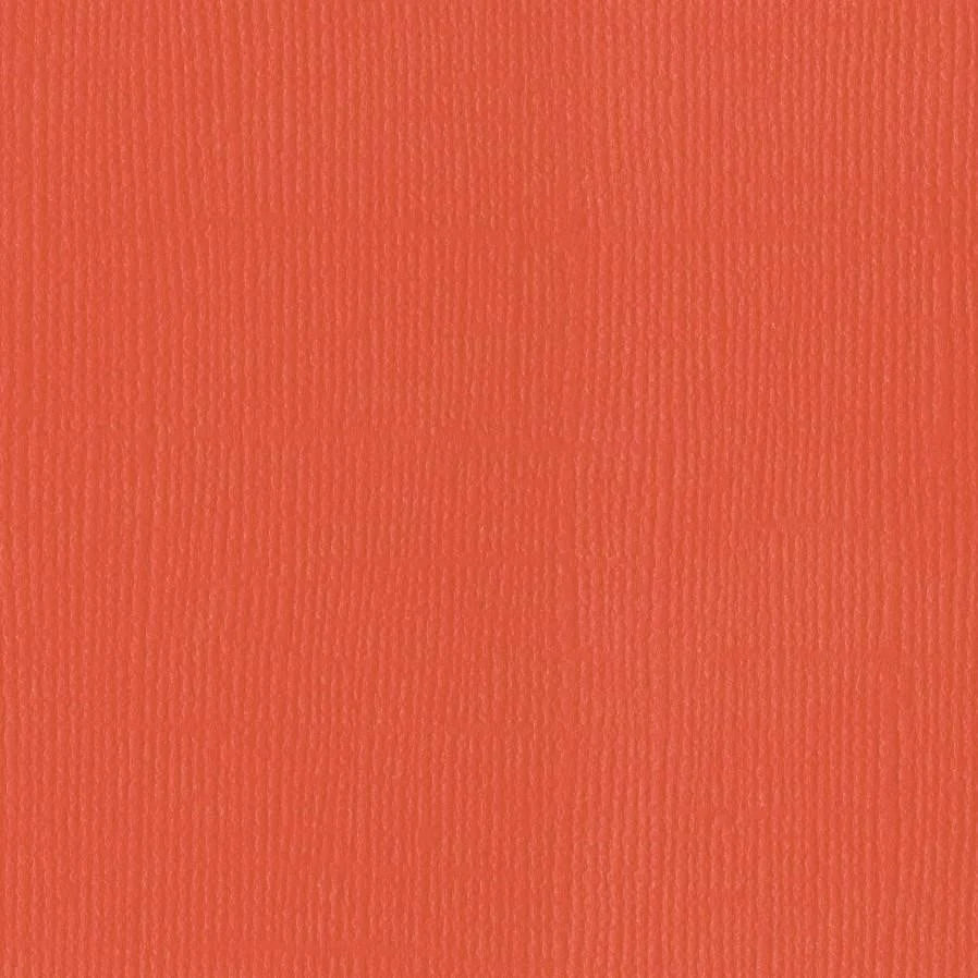 Bazzill 12 x 12 Textured Cardstock - Bazzill Orange