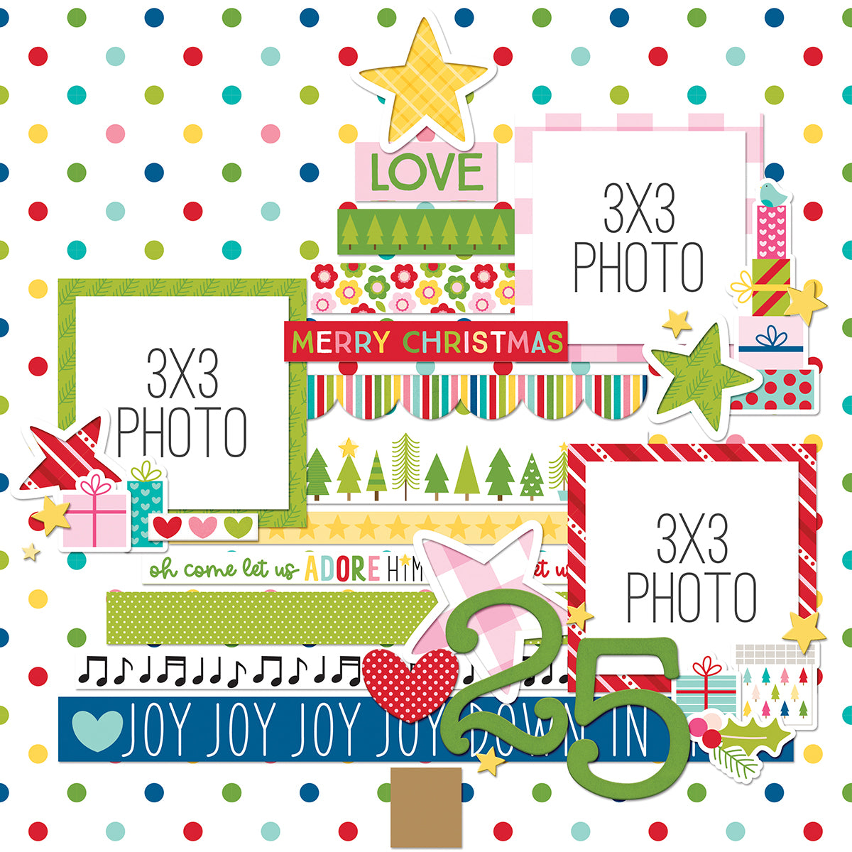 Bella Blvd - Let Us Adore Him Collection - 12 x 12 Page Kit