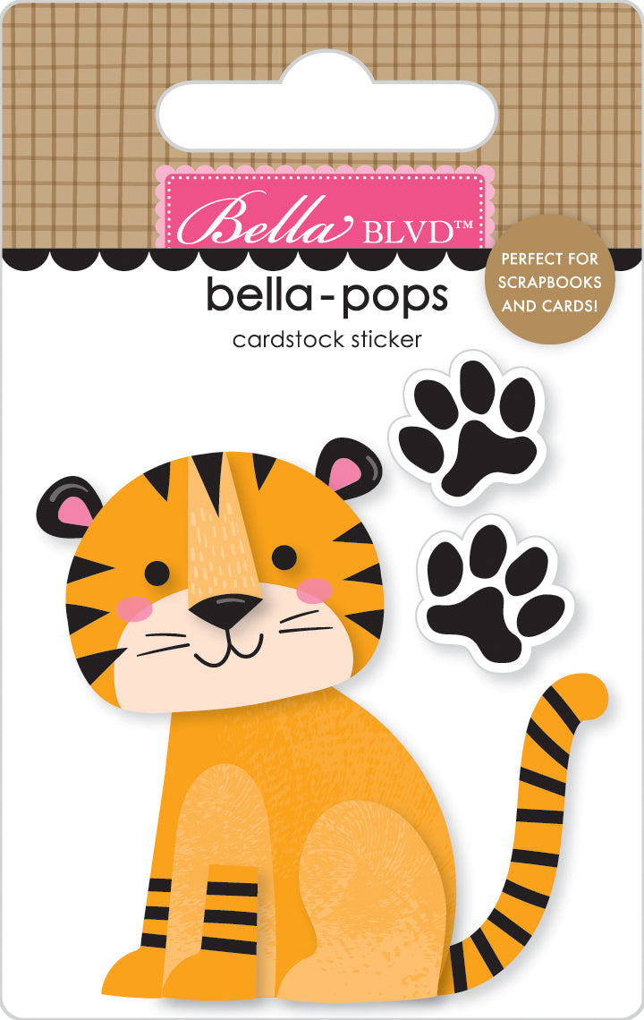 Bella Blvd - Zoo Day Collection - Bella Pops - Tiger Tracks