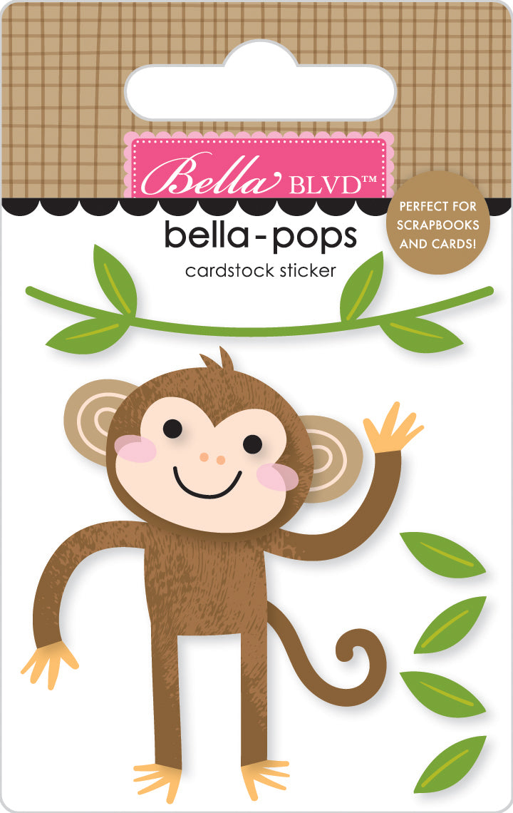 Bella Blvd - Zoo Day Collection - Bella Pops - Monkey Business