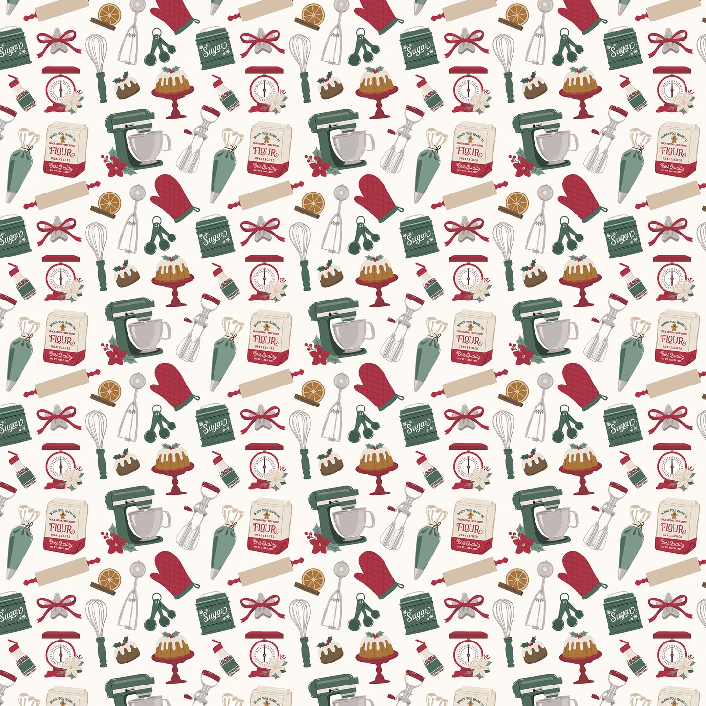 Echo Park -Baking Christmas Cheer Collection - 12 x 12 Double Sided Paper - Holiday Baking