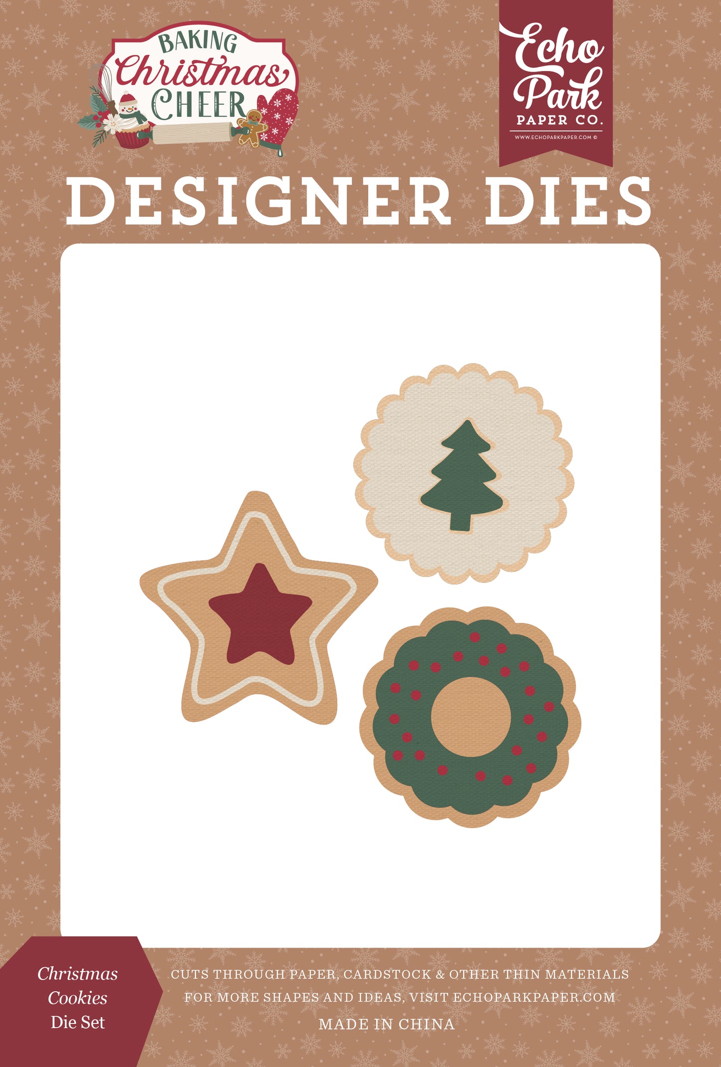 Echo Park -Baking Christmas Cheer Collection - Designer Dies - Christmas Cookies