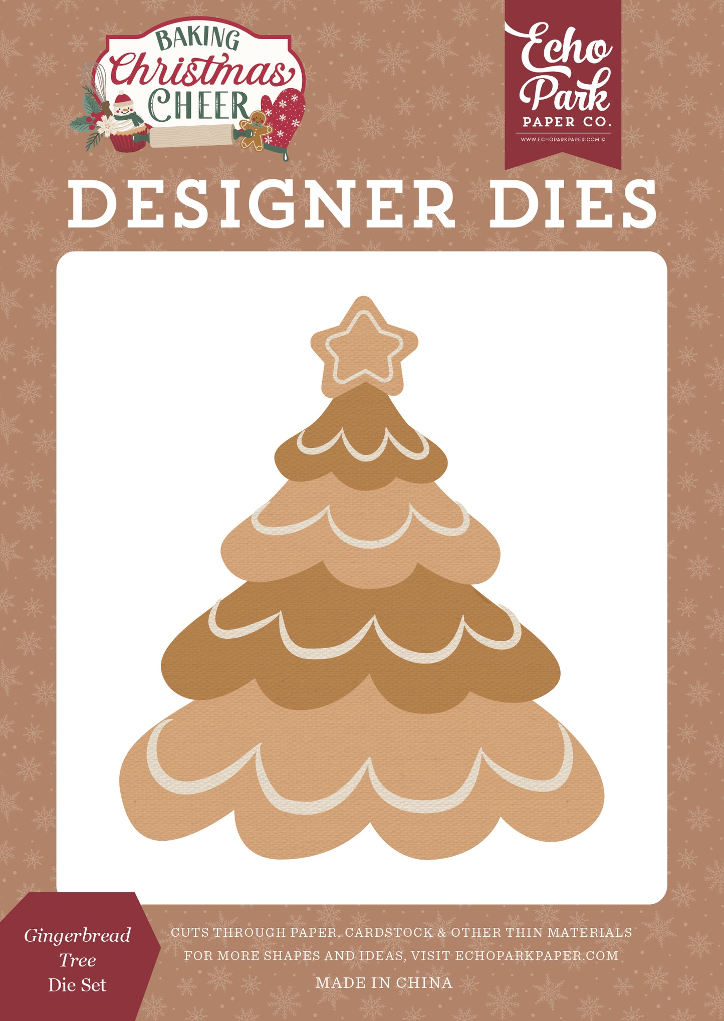 Echo Park -Baking Christmas Cheer Collection - Designer Dies - Gingerbread Tree