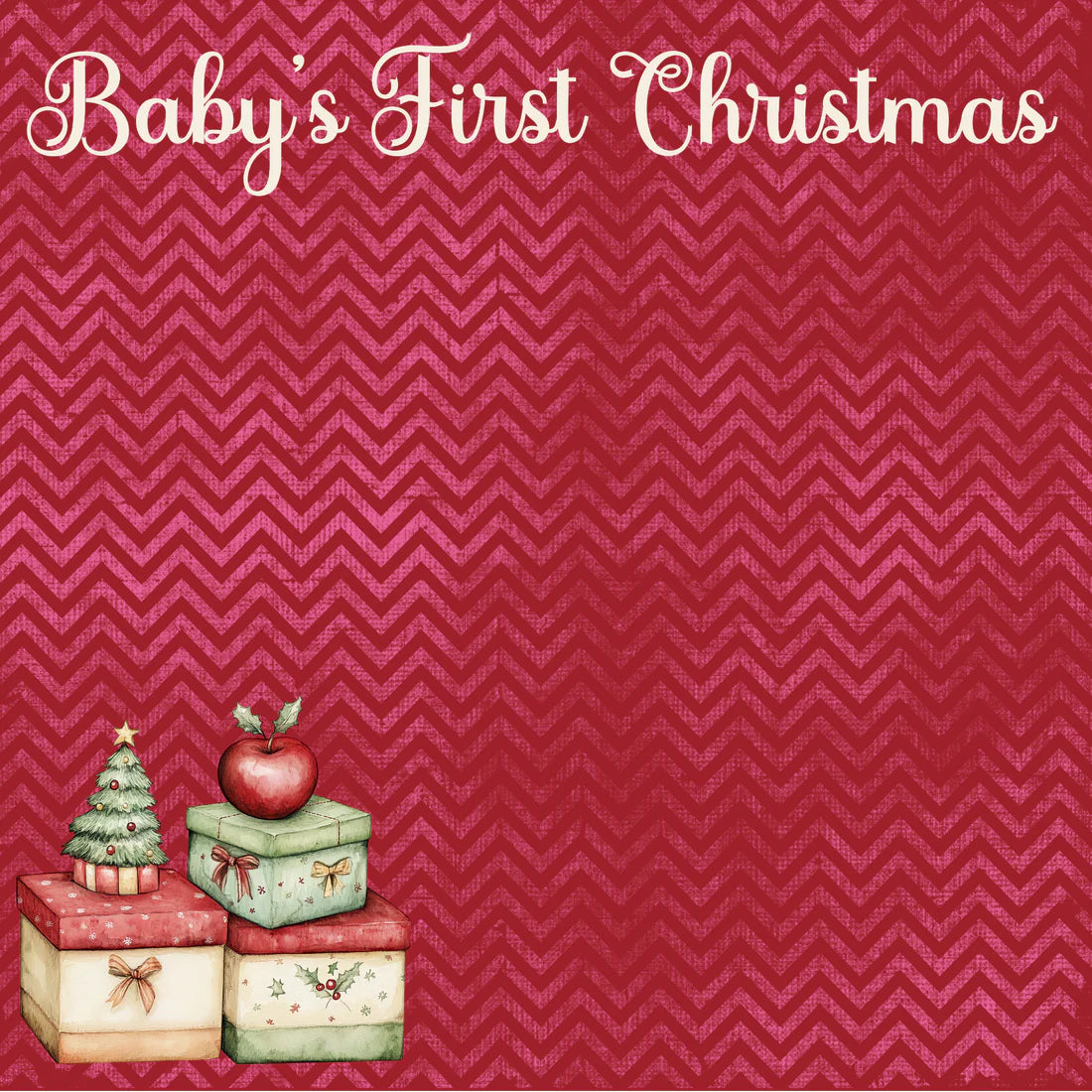 SSC - Baby's First Christmas - 12 x 12 Double-Sided Cardstock - Presents For Me