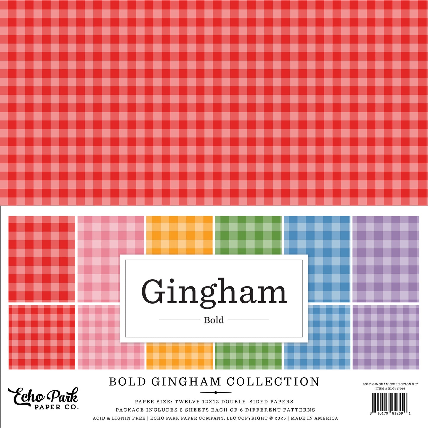 Echo Park - Bold Gingham Collection Kit