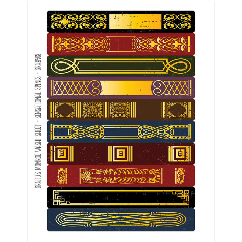 Brutus Monroe - Sensational Spines | Washi Sheet