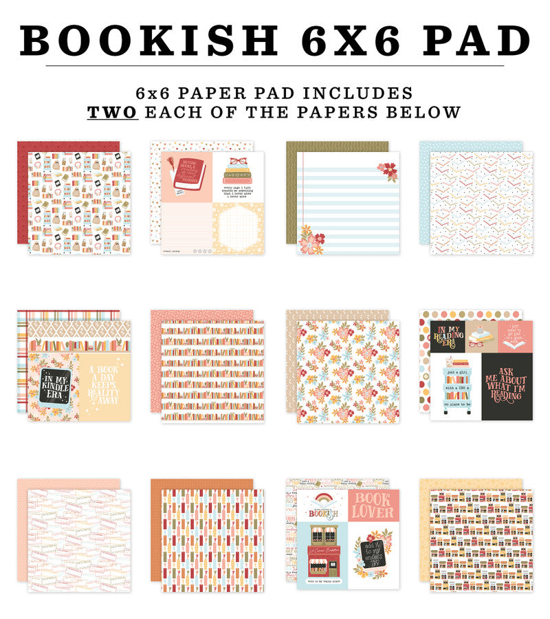 Echo Park - Bookish Collection - 6 x 6 Paper Pad