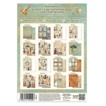 Stamperia - A New Beginning Collection - Junk Journal - Stickers, Cut-Outs, and Backgrounds