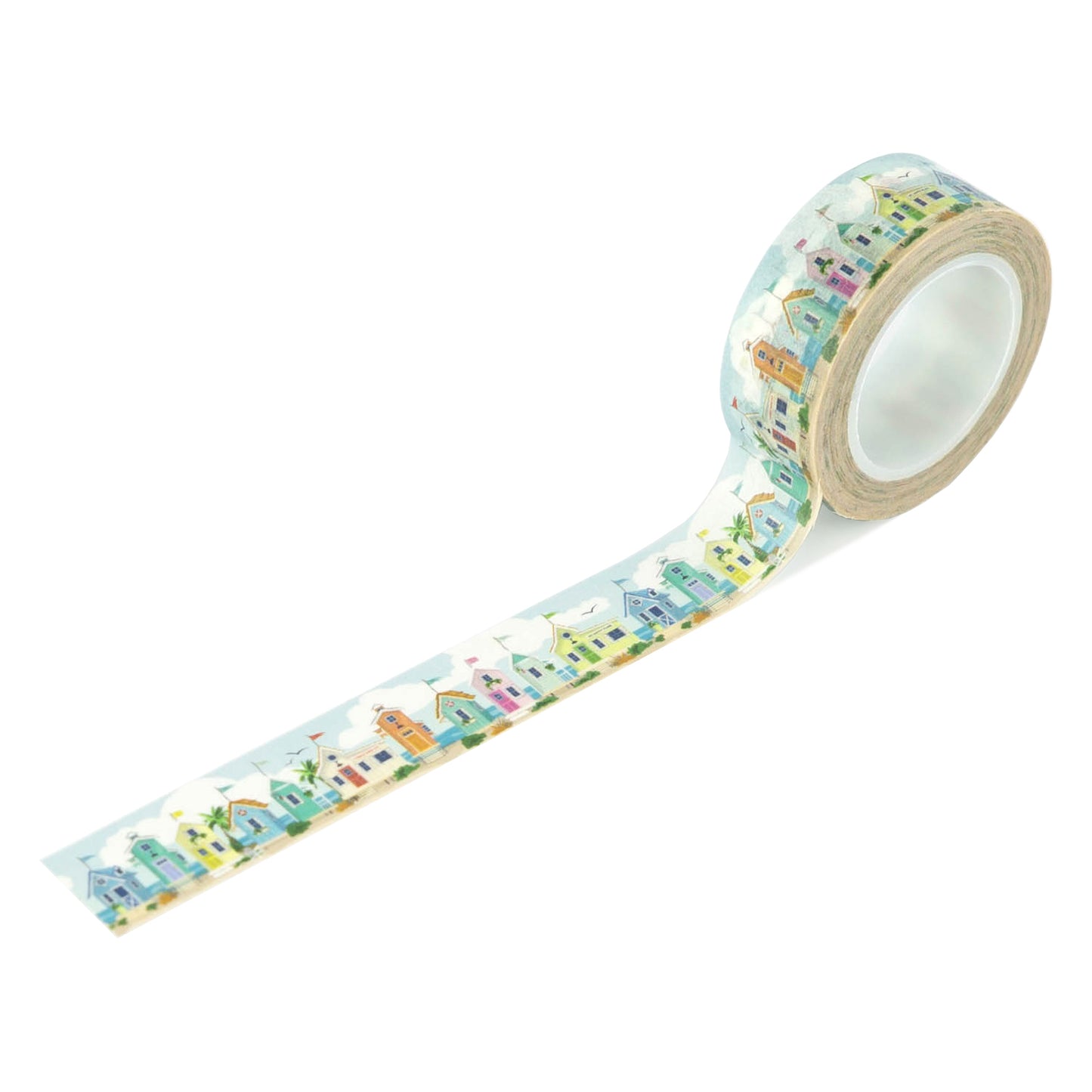 Carta Bella Paper - Beach Town Collection - Stencil - Washi Tape - Beach Front Houses