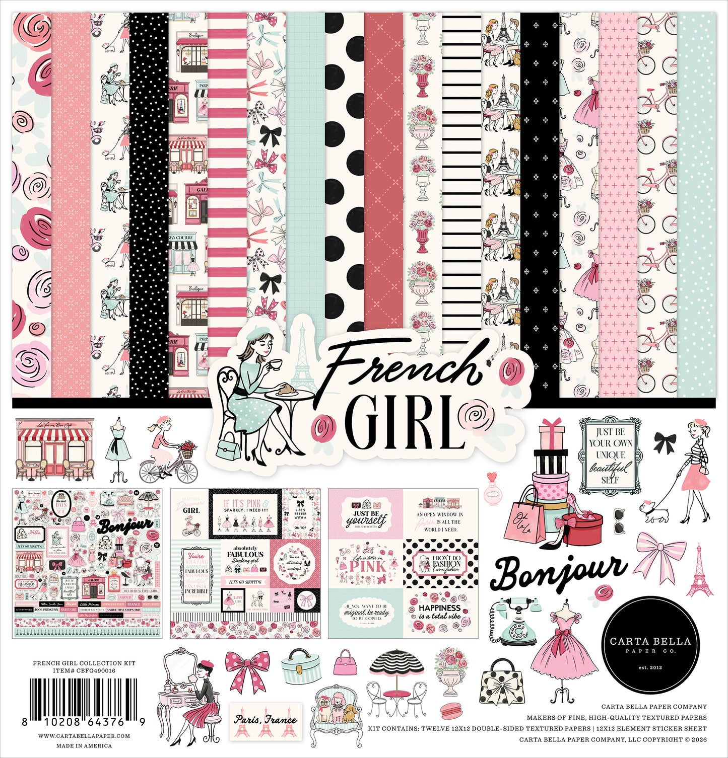 Carta Bella - French Girl Collection - 12 x 12 Collection Kit