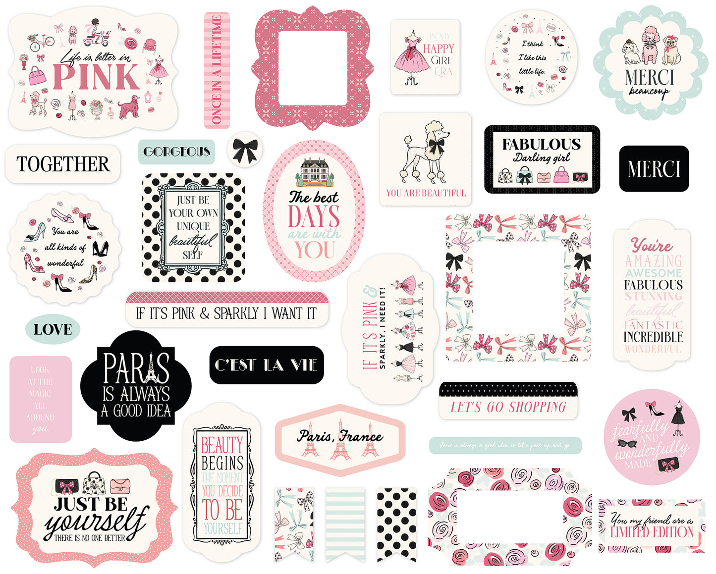 Carta Bella - French Girl Collection - Ephemera