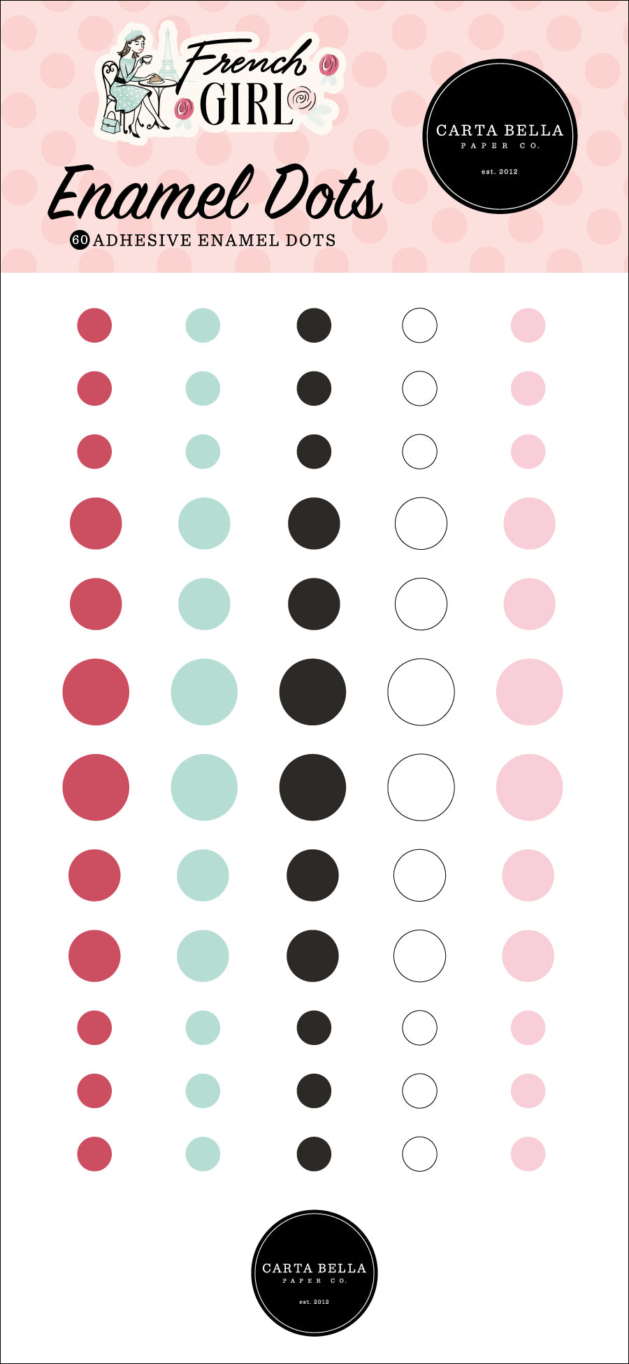 Carta Bella - French Girl Collection - Enamel Dots