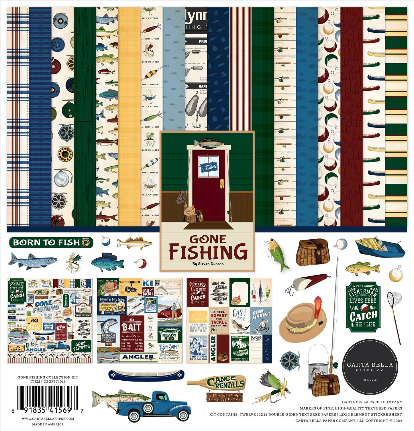 Carta Bella Gone Fishing Collection Kit