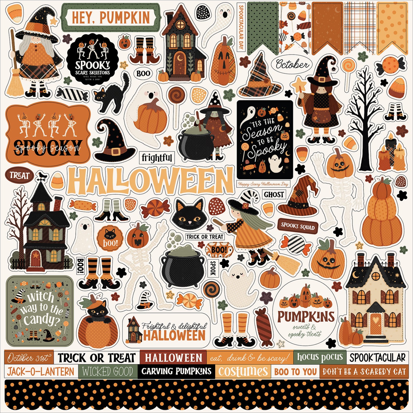 Carta Bella Paper - Handmade Halloween Collection - Element Sticker