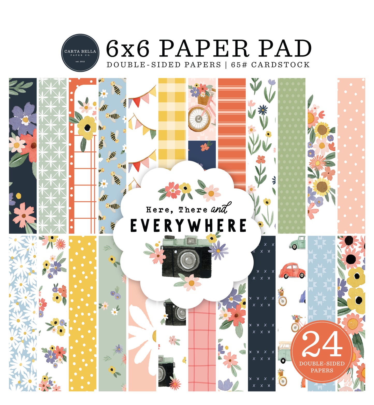 Carta Bella Paper - Here There And Everywhere Collection - 6 x 6 Pad