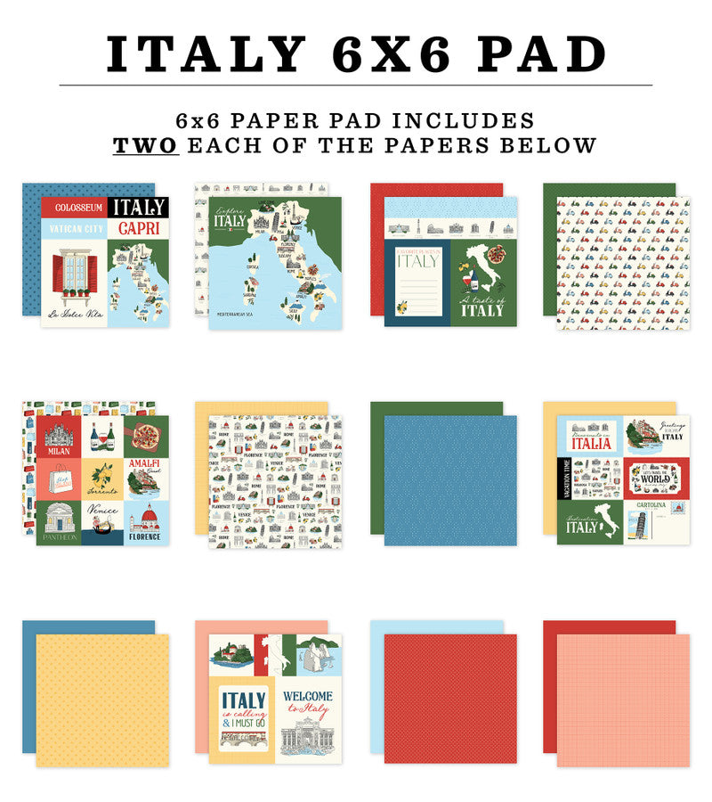 Carta Bella - Italy Collection - 6 x 6 Paper Pad