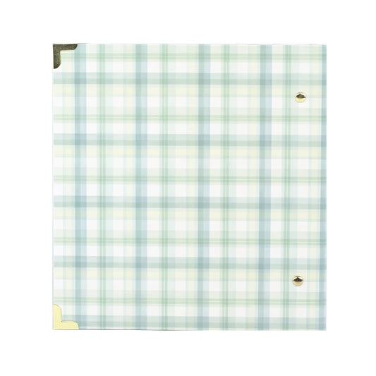 Carta Bella Paper - Little Lullabies Baby Boy Collection - 6 x 8 Album - Little Gentleman Plaid