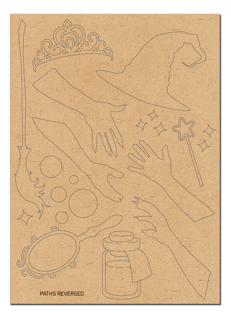 Brutus Monroe - Paths Reversed | Lassercut Chipboard