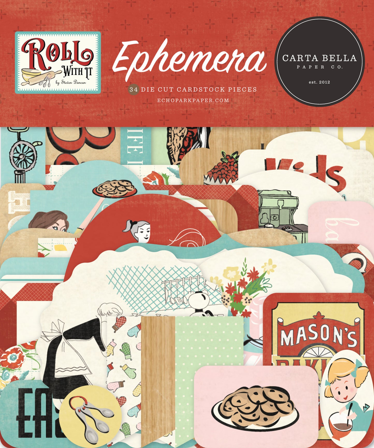 Carta Bella Paper - Roll With It Collection - Ephemera