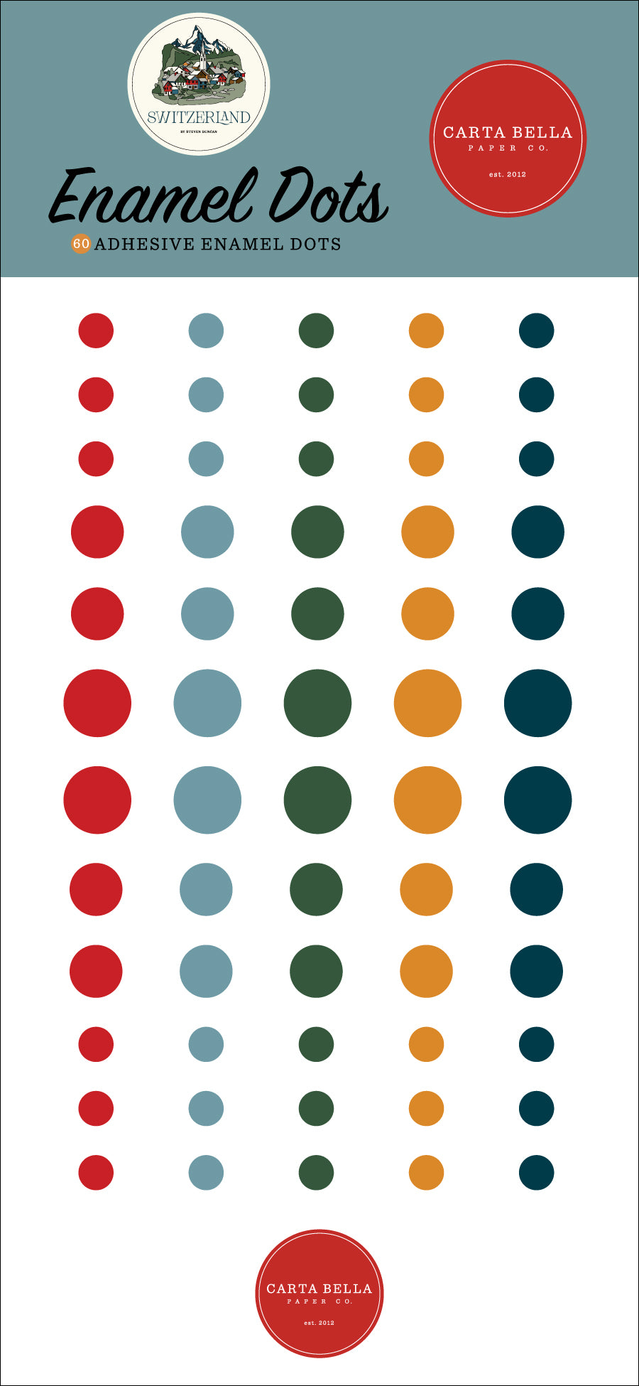 Carta Bella Paper - Switzerland Collection - Enamel Dots