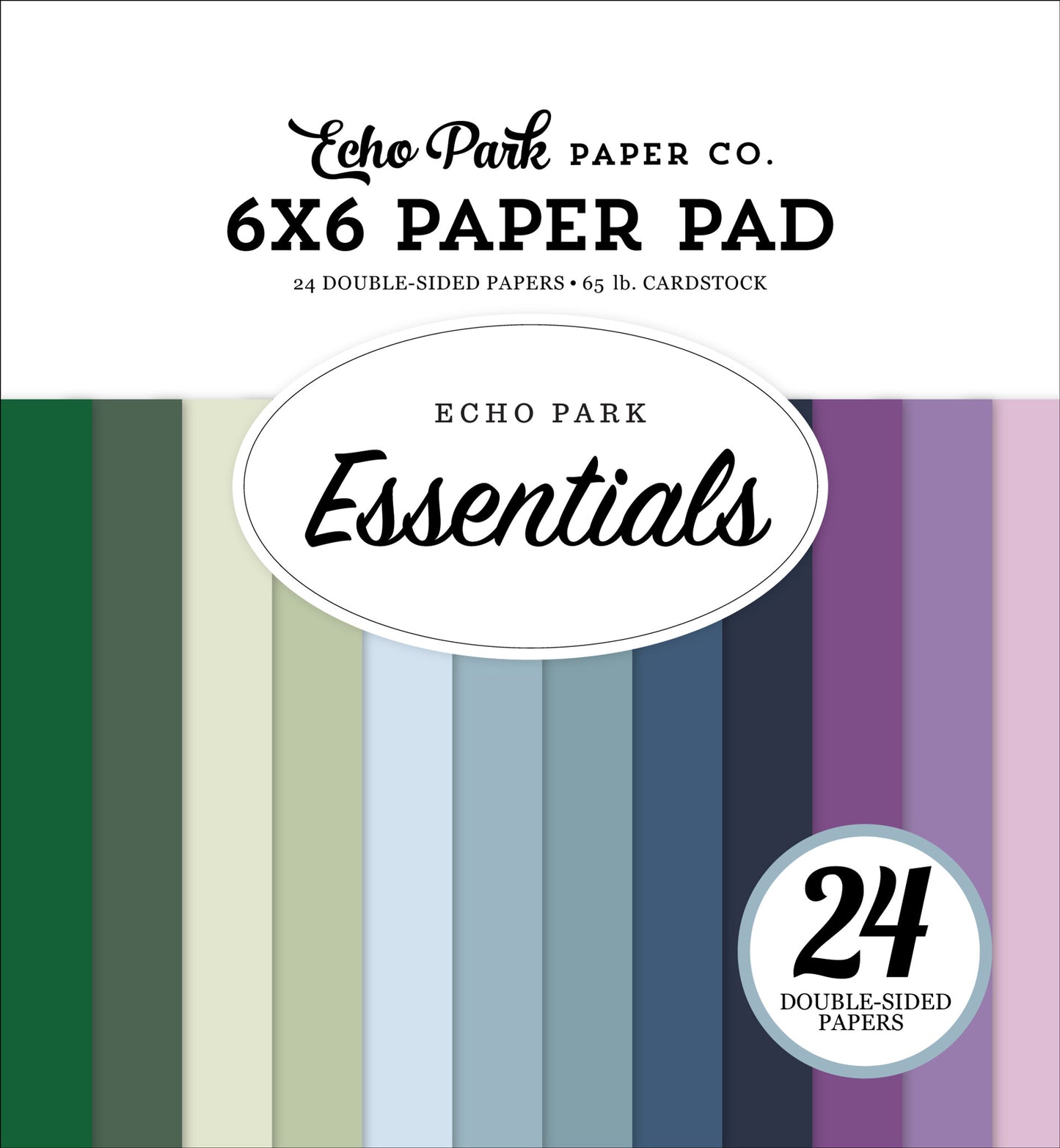 Echo Park - Essentials Collection - 6 x 6 Paper Pad - Cool
