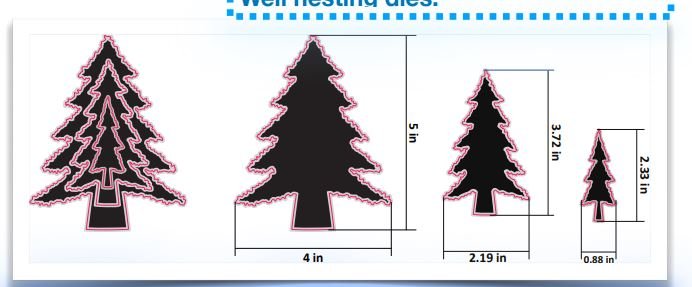 Product Well -Pine Tree Nesting Dies