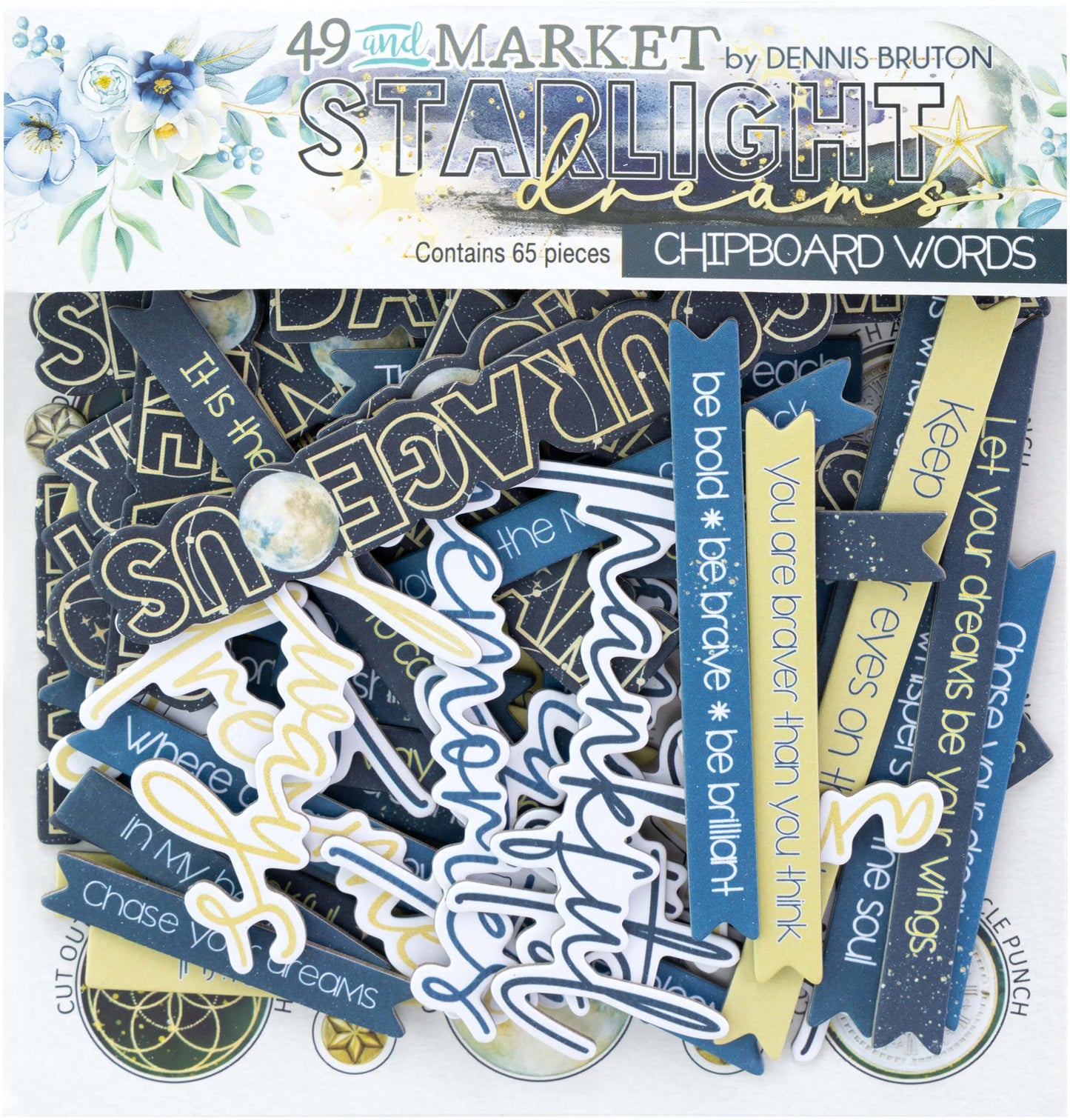 49 and Market - Starlight Dreams Chipboard Words