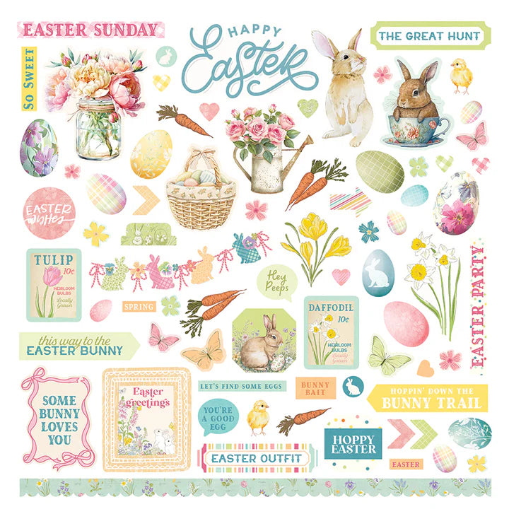 PhotoPlay - Easter Sunday Collection - Cardstock Stickers - Elements