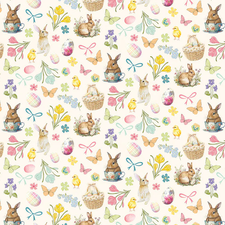 PhotoPlay - Easter Sunday Collection - 12 x 12 Double-Sided Paper - Cotton Tail