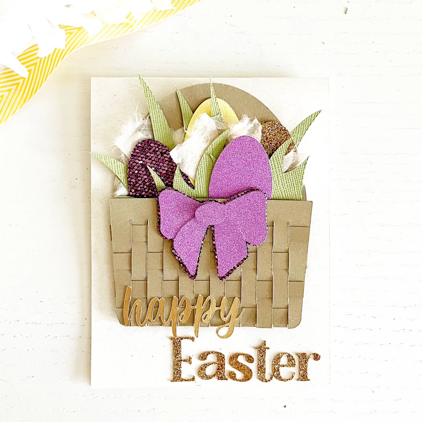 Encore Paper - 12 x 12 WOW No Shed Glitter Paper - Pale Plum