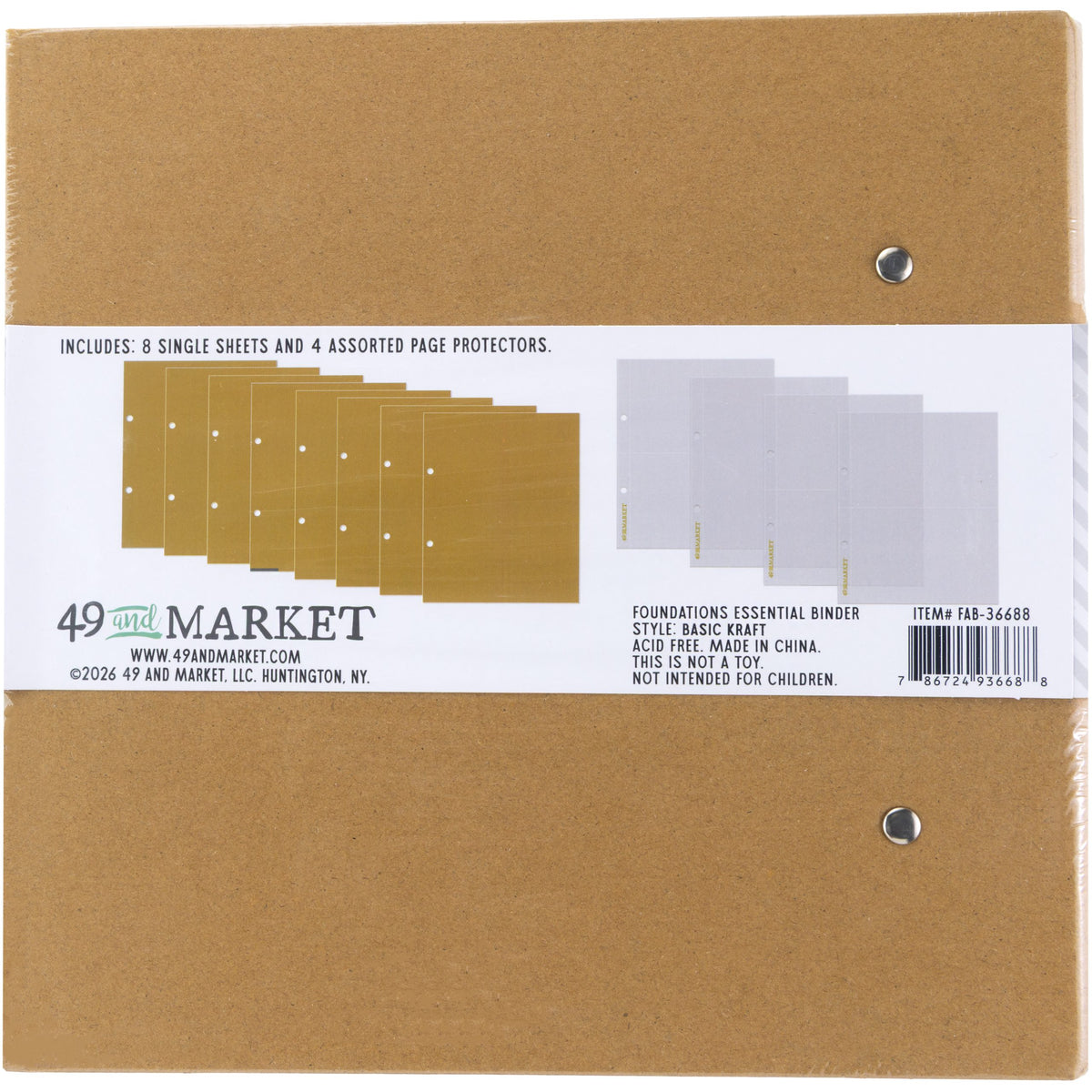 49 And Market - Foundations - Essential Binder - Basic Kraft