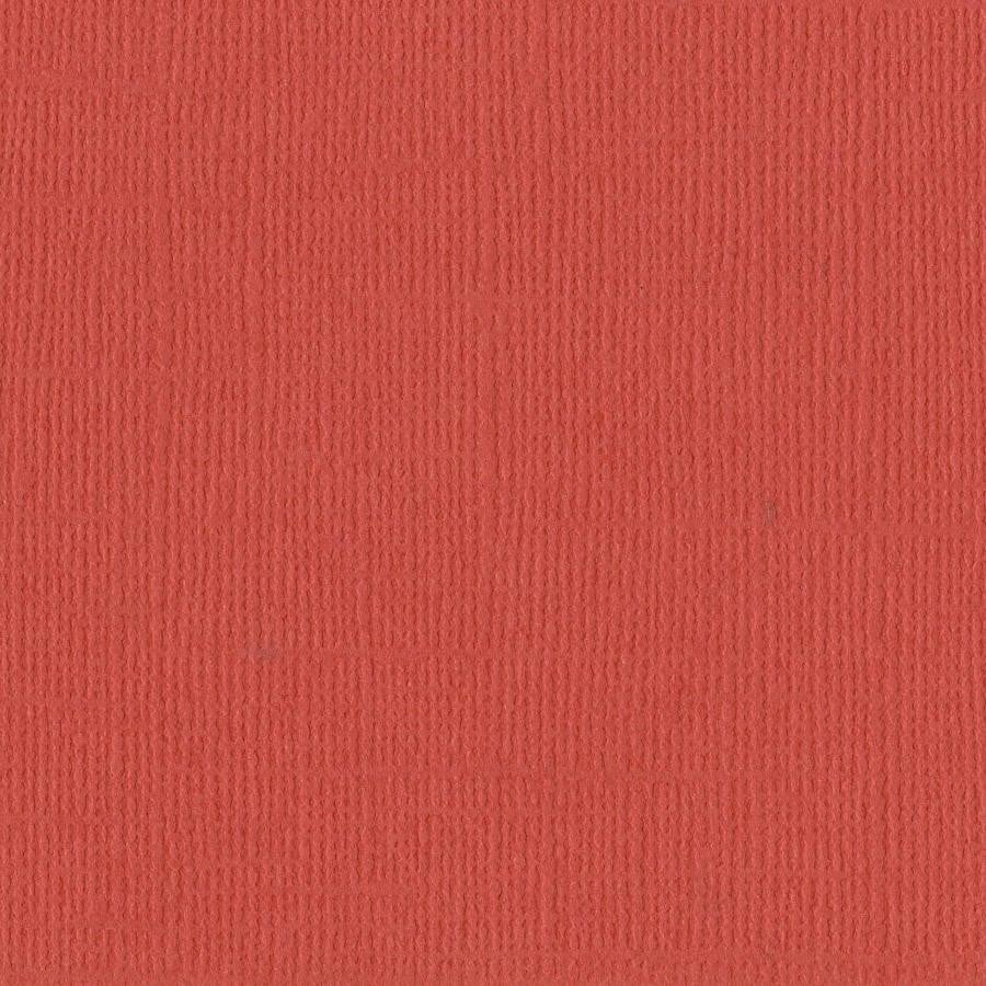 Bazzill 12 x 12 Textured Cardstock - Flamingo