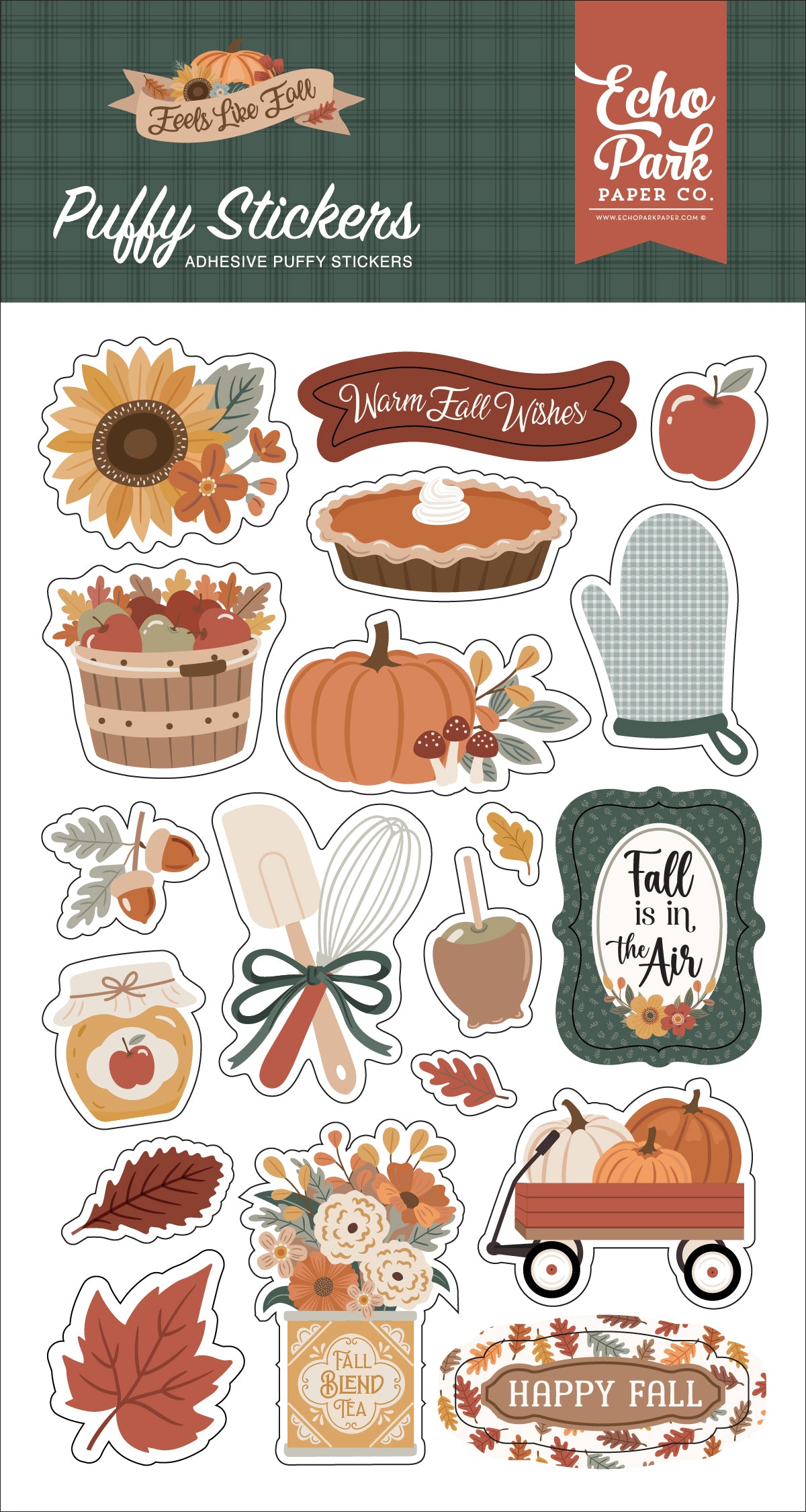 Echo Park - Feels Like Fall Collection - Puffy Stickers
