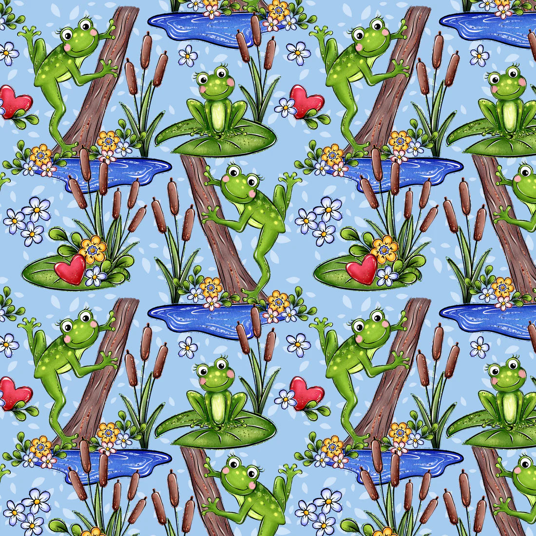SSC Designs - Phantasia Design's Frogs In The Morass Collection -Tree Frogs 12 x 12 Double-Sided Scrapbook Paper