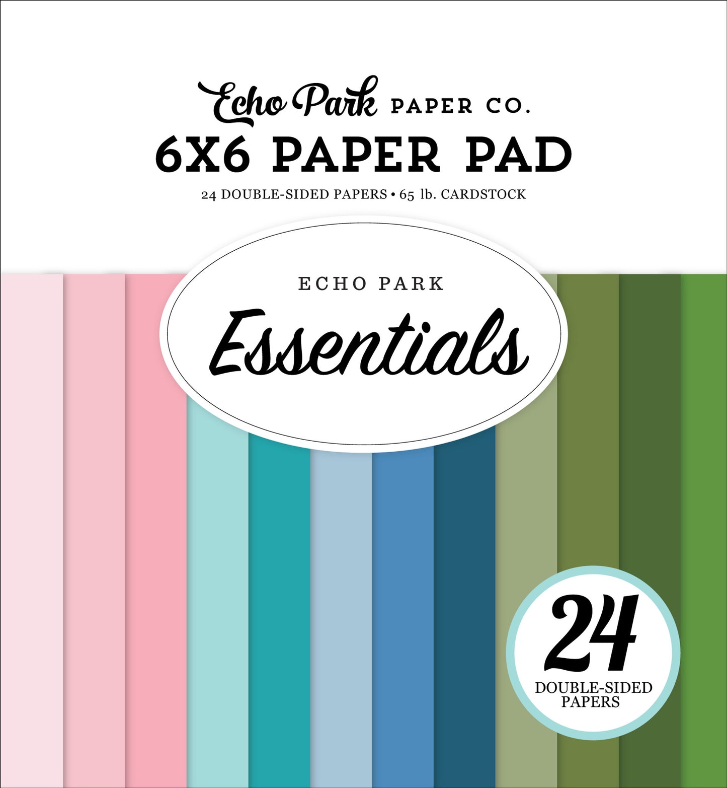Echo Park - Essentials Collection - 6 x 6 Paper Pad - Fresh