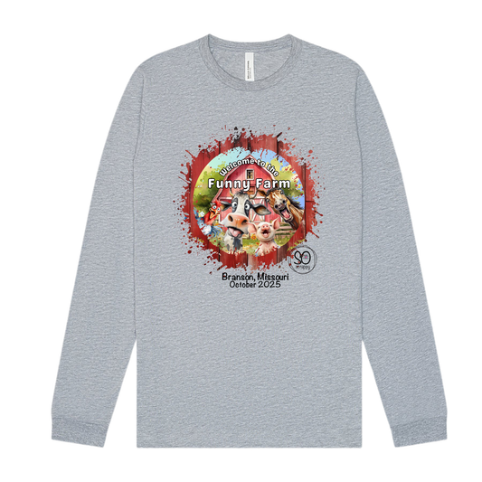 Welcome to the Funny Farm - Bella+Canvas - Long Sleeve Shirt - Branson Retreat
