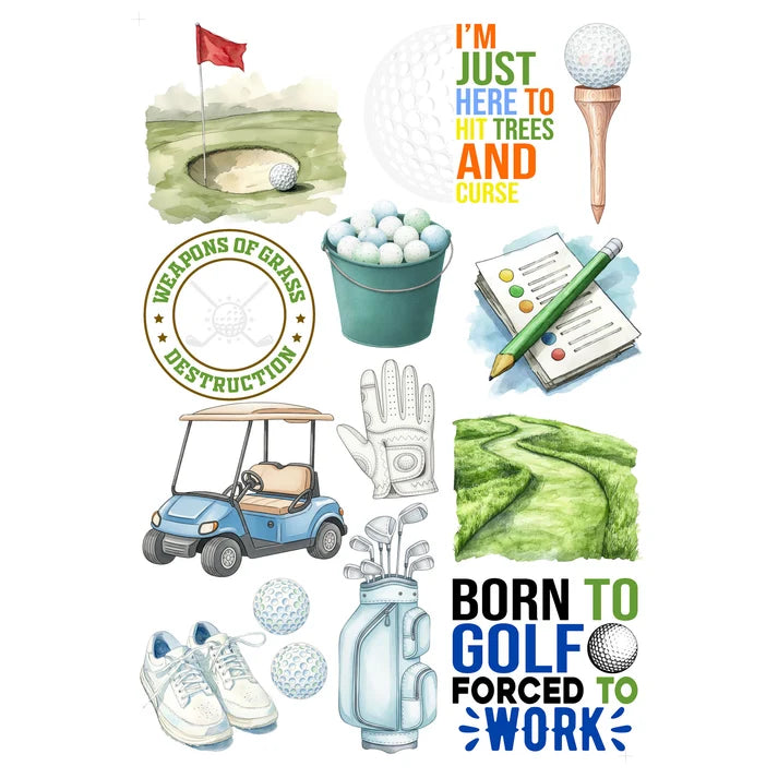 SSC - Go Big Sports Collection - Ephemera Laser Cuts - Golf