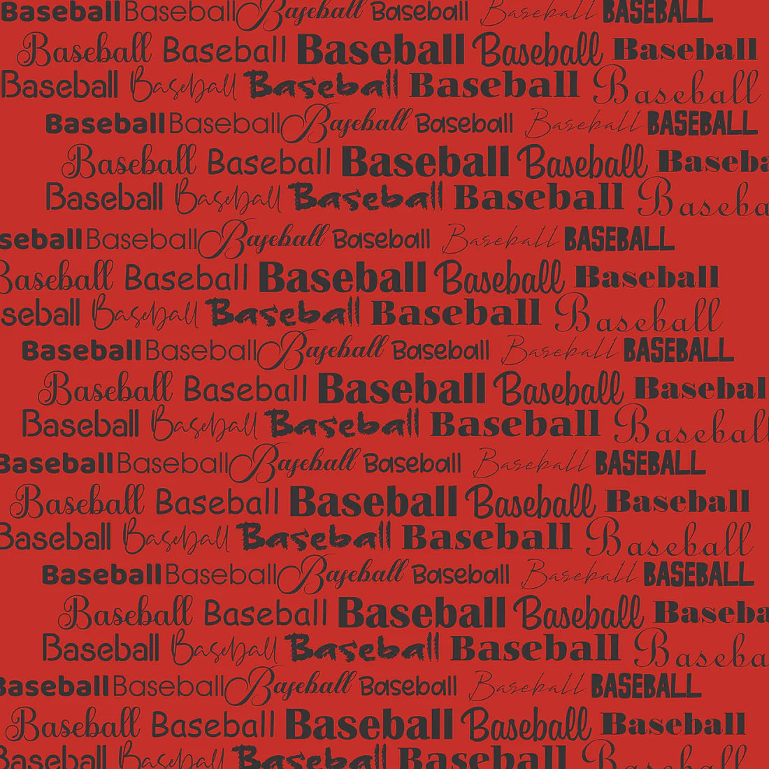 SSC -Go Big Sports Collection - Baseball - 12 x 12 Double-Sided Scrapbook Paper