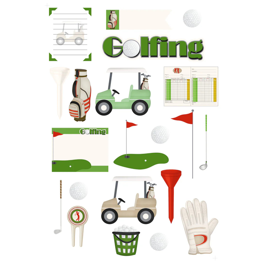 SSC - Golfing Ephemera Laser Cuts