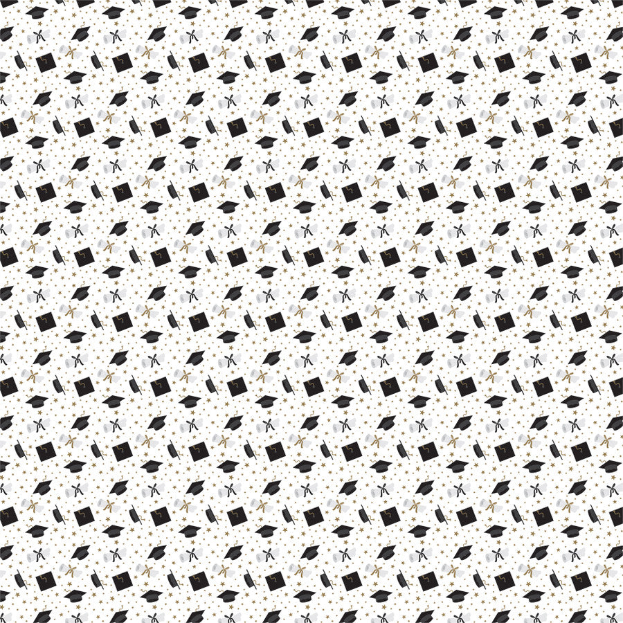 Echo Park - Graduation Collection - 12 x 12 Double Sided Paper - 4 x 6 Journaling Cards
